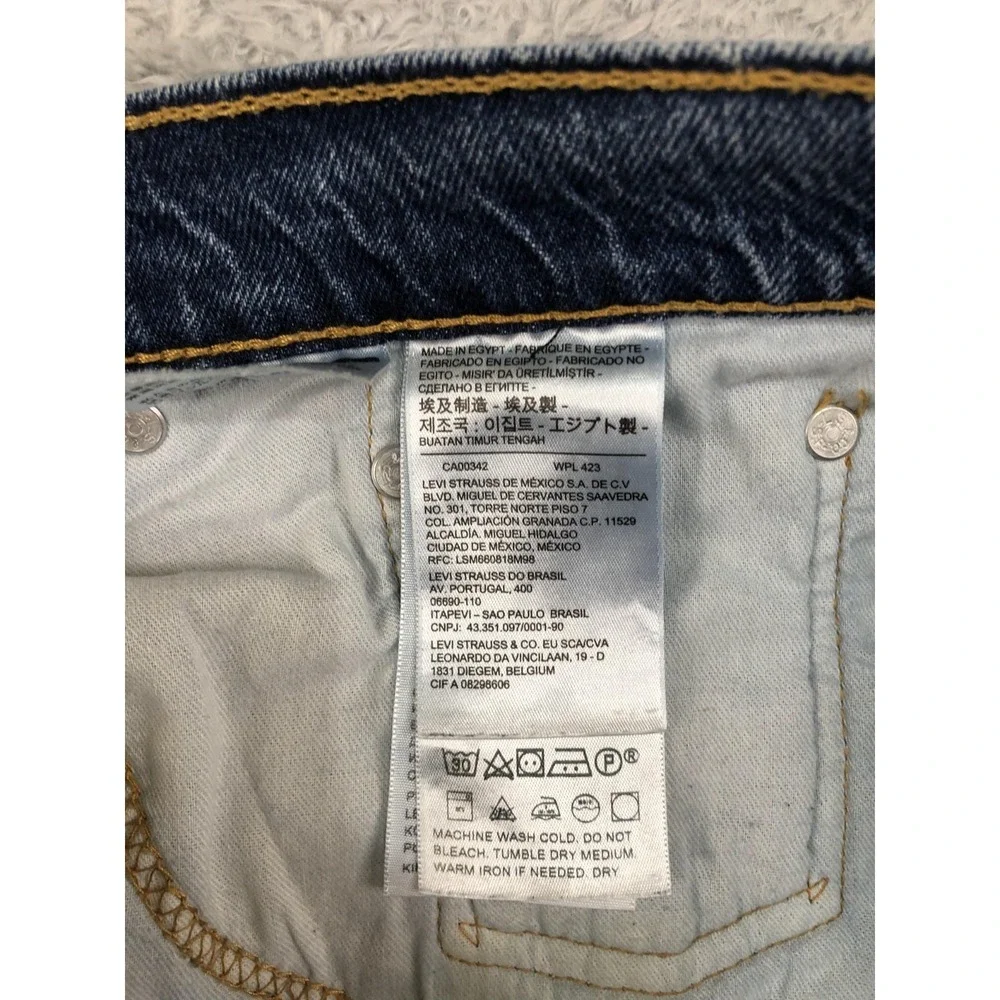 Levi's 502 Jeans Mens 32x28 (Tag 32x30) Blue Taper Fit Denim